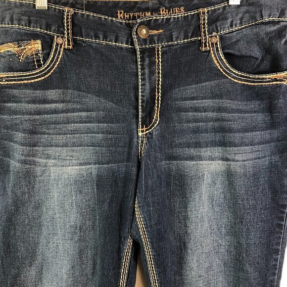 Rhythm In Blues Modern Fit Jeans Size 14 Regular - Picture 3 of 7